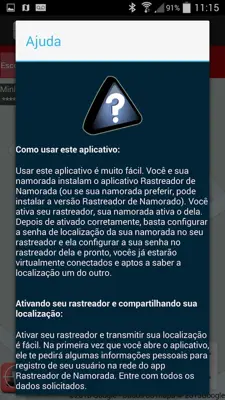 Rastreador de Namorada android App screenshot 5